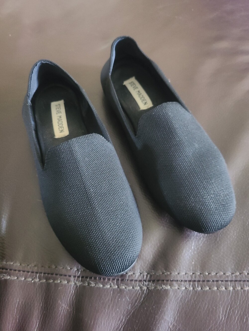 Steve Madden Sabin MeshBlack Slip-On Flats